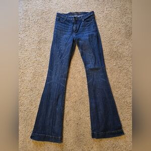 Kimes Ranch Dark Blue Flare Jeans